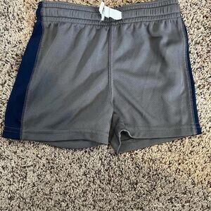 Carter’s Baby Boys Athletic Shorts 18M Gray Navy Mesh Pull On EUC